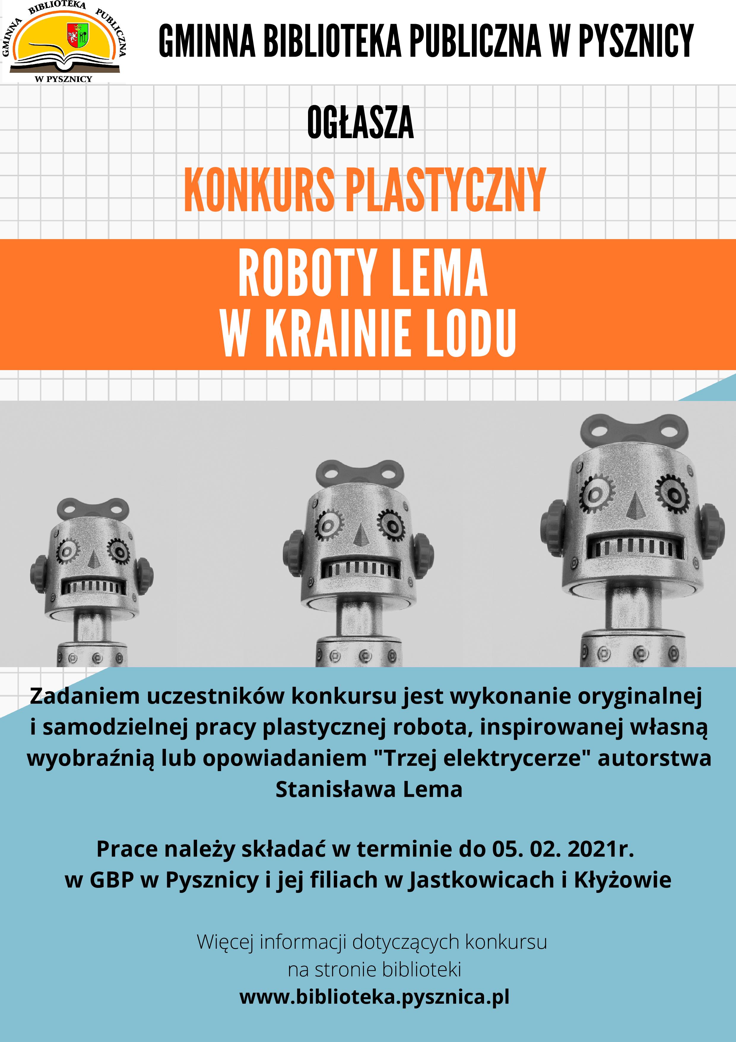  Konkurs plastyczny „Roboty Lema w krainie lodu”