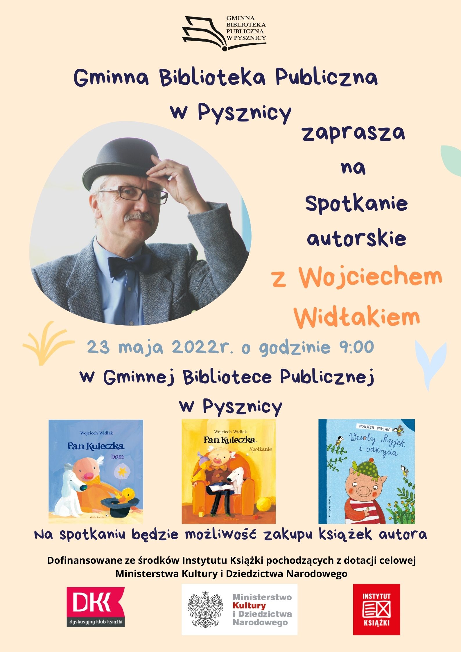 Zaproszenie na spotkanie autorskie z Wojciechem Widłakiem